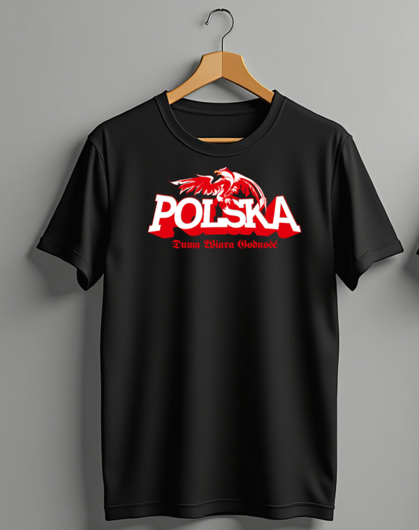 Second image of Koszulka Damska Duma Wiara Godność