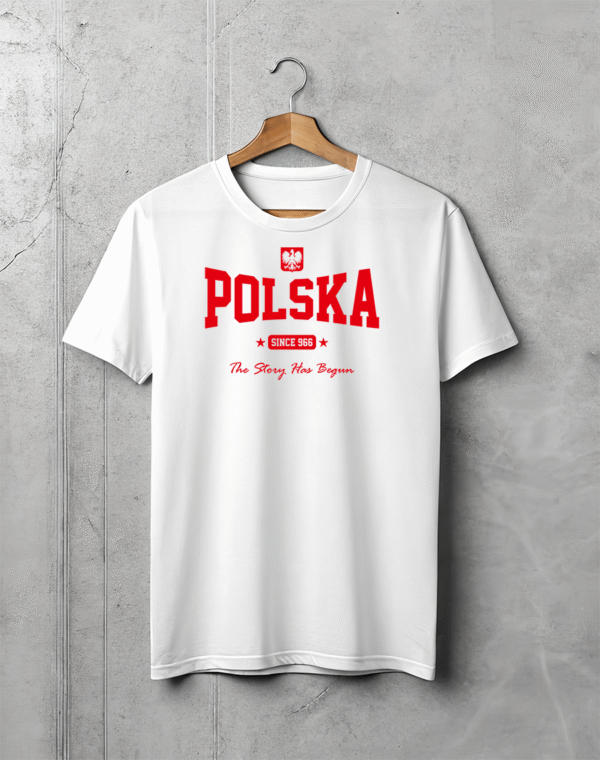 Koszulka Damska Polska Since 966 The Story Has Begun