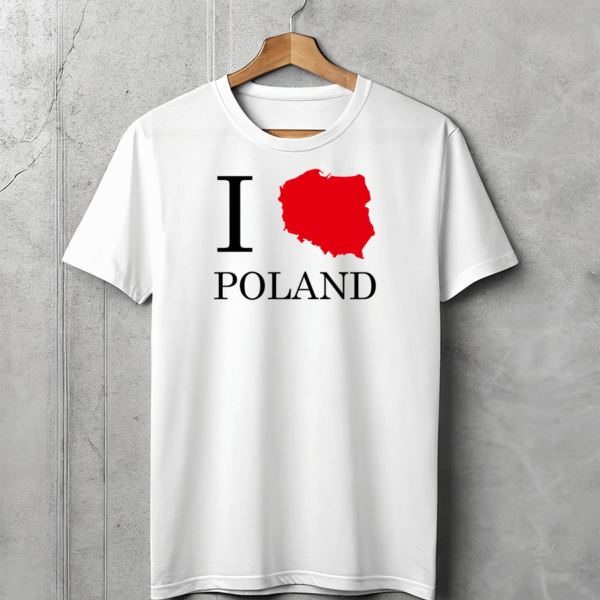 Koszulka Damska I love poland